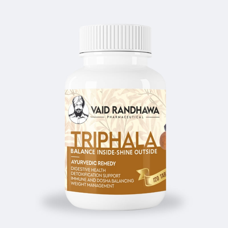 Triphala Tablets 120 by Vaid Randhawa