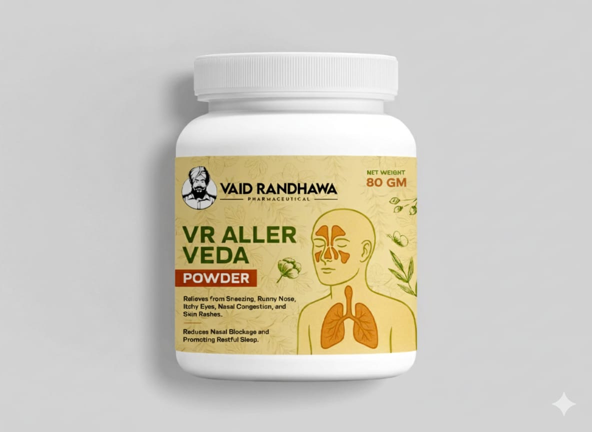 VR Aller Veda Ayurvedic Remedy for Allergy, Cold & Sinus Support | Vaid Randhawa